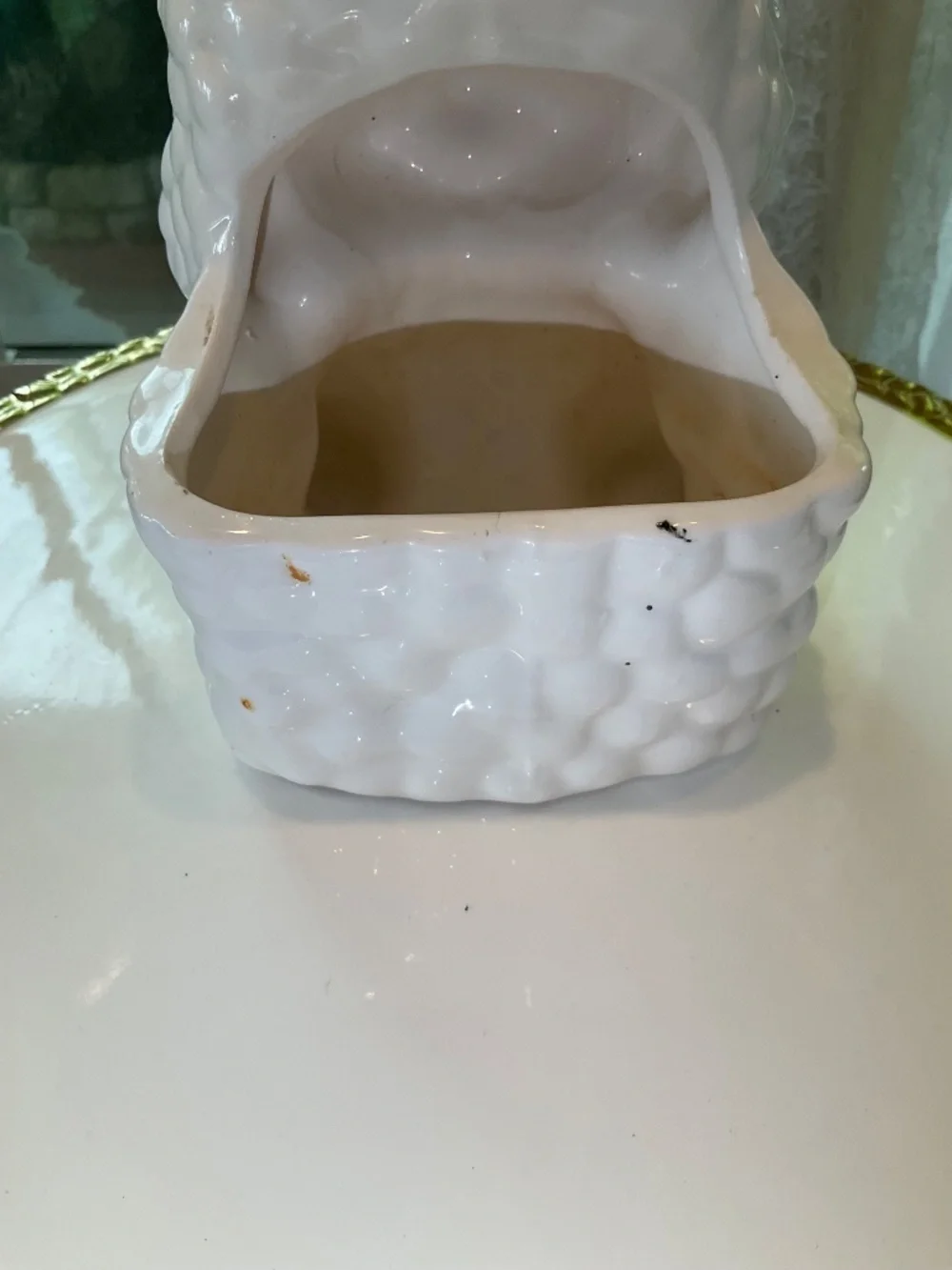 Vintage Relpo Blue & White Lamb Planter/Vase 50s/60s